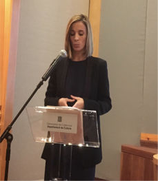Ares Riu presentadora der informatiu diari en aranes