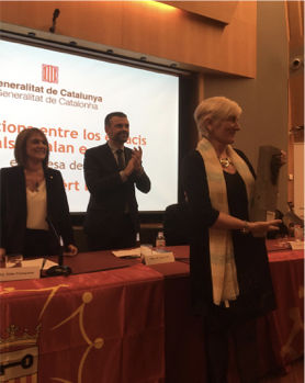 Conselher de Cultura sr. Santi Vila liure eth premi ara presidenta Fondacion